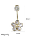 Exquisite Zircon Crystal Flower Earrings Hoop Drop Dangle Women's Jewelry Gifts