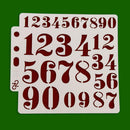 Plastic Numbers Painting Template DIY Cake Coffee Decor Spray Mold Stencil