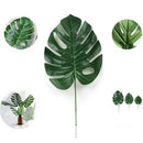 24 Pcs 2 Kinds Tropical Plant Palm Leaves Artificial Palm Leaves Faux Leave K3R7