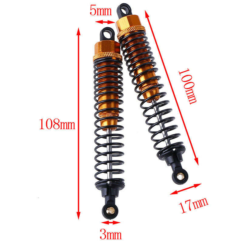 2Pcs aluminum alloy 108004 shock absorber cuitable for HSP 1:10 94111 94 FeTEUS