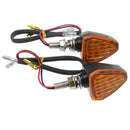 2x Yellow Universal LED Motorcycle Turn Signal Turning Light Indicator