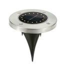 20 LED Solar Buried Lamp Waterproof Outdoor Garden Light (1pc Warm White)