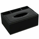 Leather Tissue Box Remote Control Holder Multifunctional Desktop Organizer PX1N6