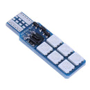 2pcs T10 5050 12SMD RGB LED Multi Color Car Wedge Bulbs with Remote Control