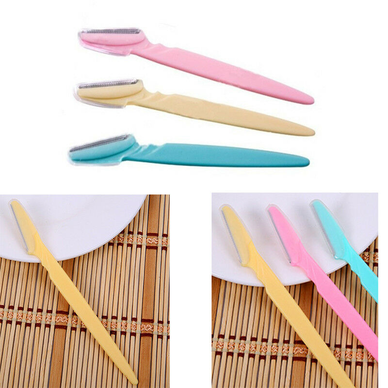 3pcs Facial Eyebrow Brow Razor Trimmer Shaper Shaver Blade Hair Remover Tool