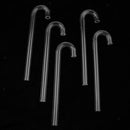 5 Pcs Transparent Acrylic Thickened Elbow Tube for Aquarium 1x15cm