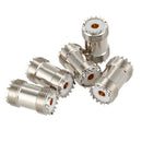 5-Pack PL-259 UHF Female to UHF Female Coax Cable Adapter S0-239 UHF