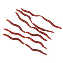 100pcs Soft Silicone Earthworm Grub Worm Lifelike Fishing Lures Baits