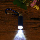 Blue Useful Retracted Mini Pocket Carabina Torch LED Light Flashlight Lamp  A