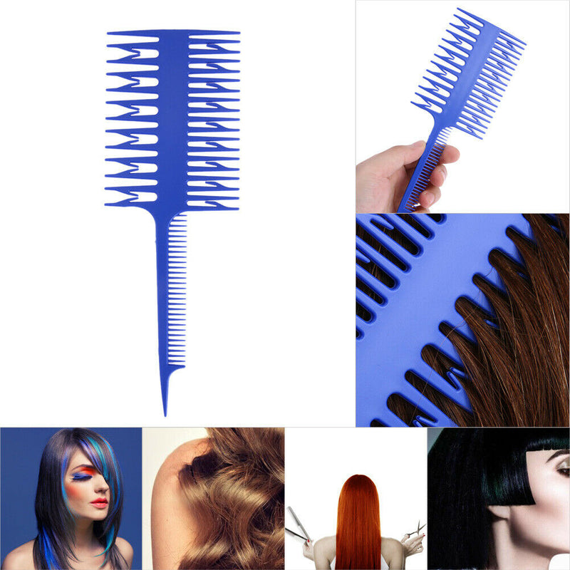Salon Professional Fish Bone Shape Comb Hair Dyeing Sectioning Highlighting