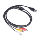 3 RCA to USB 2.0 Male A Composite Adapter Audio Video AV HDD DVR Data Cable OZ