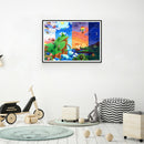 1000pcs DIY Mountains Rivers Puzzle Educational Learning Assembling Jigsaw