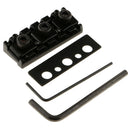 Plastic Black Plastic Electric Guitar Tremolo String Locking Nut with Screw
