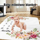 Newborn Baby Milestone Blanket Photography Fleece Baby Monthly Shower Blanket