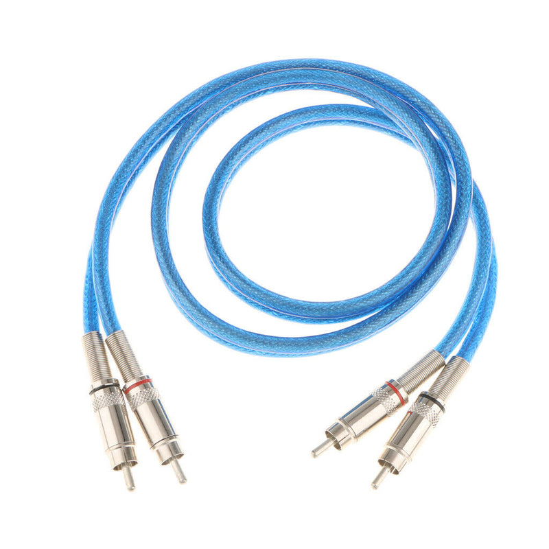 Dual RCA to RCA Audio/Video AV Cord for HDTV/DVD/VCR Stereo Audio Cable Cold