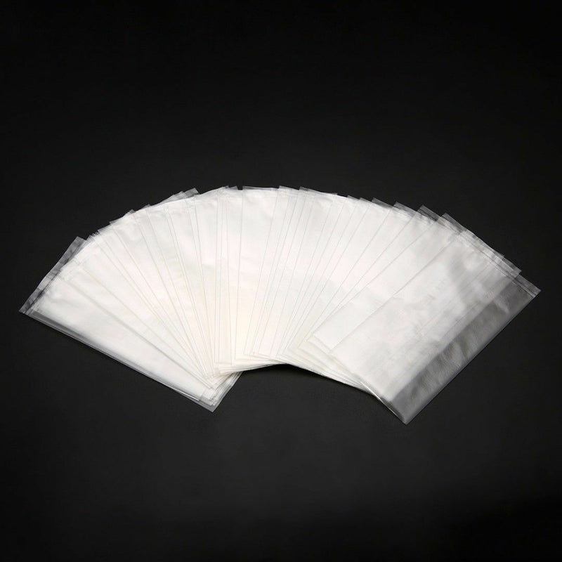 50pcs Water Soluble Bags PVA Fishing Bag Water Dissolving Bait Bags 7x14cm