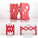 Creative Adjustable Bookends Black Metal Office Non-slip Magazine File Book H1R9