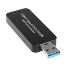 Lovoski USB 3.0 to 2230/2242 NGFF M.2 SSD Enclosure Hard Drive Case Black