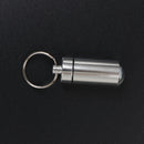 5 Pcs Waterproof Aluminum Pill Box Case Drug Container Holder Keyring M&O