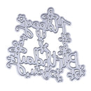 Best Wishes Happy Birthday Crafts Cutting Dies Stencils Paper Cards Scrapbooking