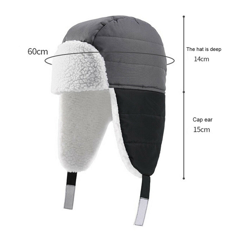 Waterproof Trapper Hat Windproof Thermal Outdoor Hunting Camping Trooper Hat