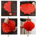 6pcs new year 2020 paper lantern chinese festival red lantern pendant Decor  Tw