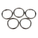 10XCIRCULAR O RING ROUND CARABINER SNAP CLIP SPRING KEYRING BUCKLE 49MM DIAMATER