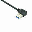 0.4m Right Angled 90 Degree USB 3.0 A Type Male to Straight A Type Male Dat
