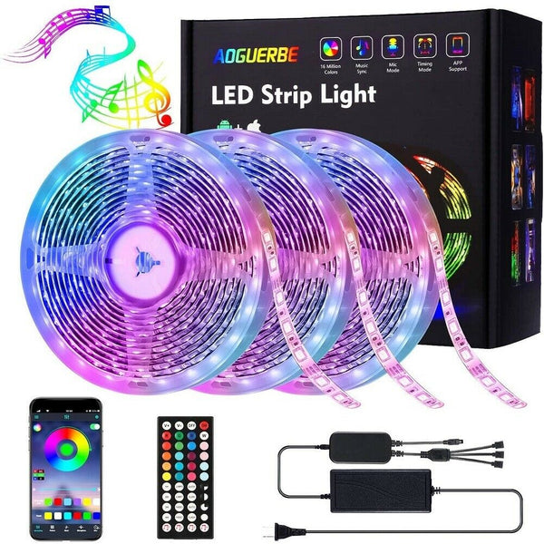 LED Strip Light RGB 5050 SMD Diode 10m Tape Ribbon with Bluetooth