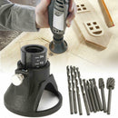 11Pcs Rotary Multi Drill Bits Horn Cover Cutting Guide HSS Router Set Attachment