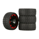 4x Rubber Racing Tyre 1/10 RC On Road Car  Tyres Wheel Rim 601-8001