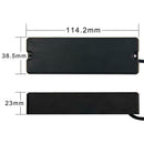 Single Coil Neck And Bridge Pickup Pickup Set For 6 String Bass Guitars, Black