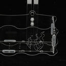 Acrylic Aquatic Plant Cup Pot Holder Aquarium Tank Live Plant Glass Pot