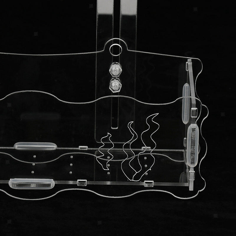 Acrylic Aquatic Plant Cup Pot Holder Aquarium Tank Live Plant Glass Pot