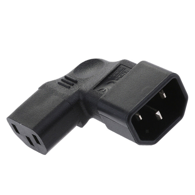High Performance Male 90 Degree IEC 320 C14 To Female C13, Additional Cable