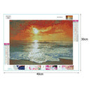5D DIY Full Drill Square Diamond Painting Sunset Cross Stitch Embroidery