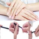 2*Double-end nail quartz cuticle remover pusher trimmer file manicure toolsOZ