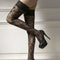 Womens Sexy Suspender Thigh Highs Stockings + Garter Belt Lace Sheer Tops