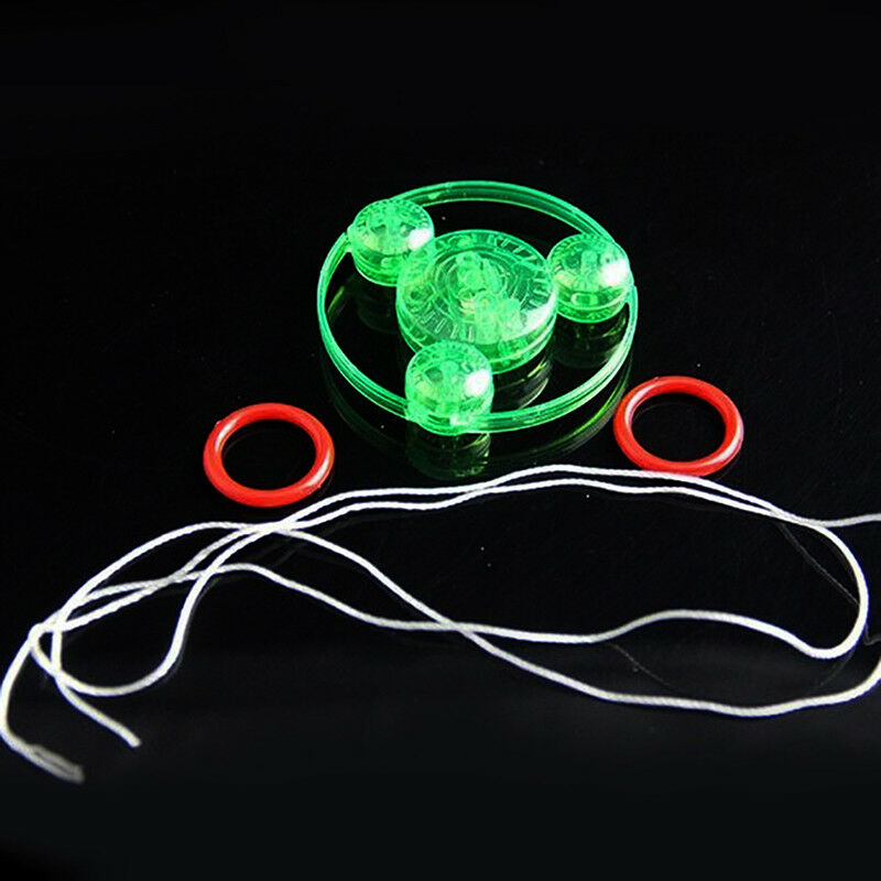 4 Pcs Outdoor Toys Kids Funny LED Light Flying Saucer Colorful Spin