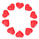 10pcs/lot Heart Charms Pendant DIY Earrings Bracelet Findings Jewelry Maki BX
