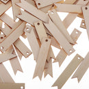 Wooden Wood Rectangle Cardmaking Scrapbooking DIY Craft Embellishments 100PC