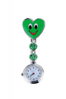 New girls sweet smile watches nurse pocket with heart pendant pocket watch