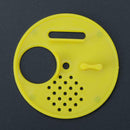 Beehives Plastic Round Beehives Nest Door Vents Beekeeping Tools(Yellow)