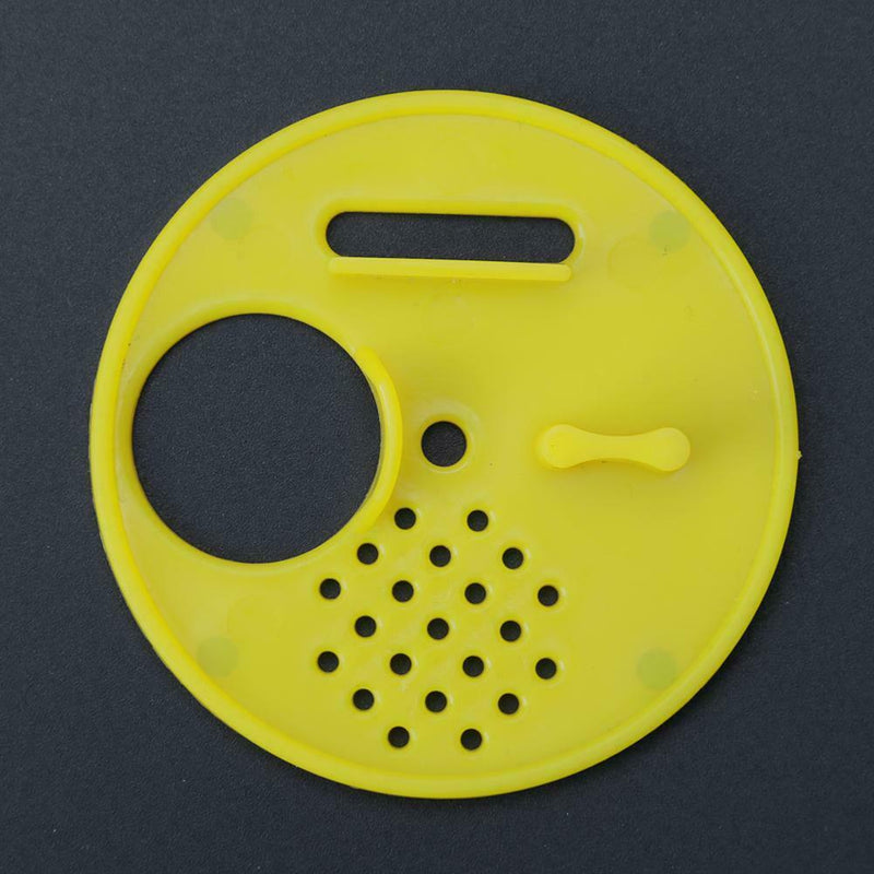 Beehives Plastic Round Beehives Nest Door Vents Beekeeping Tools(Yellow)
