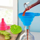 Silicone Gel Foldable Collapsible Funnel Hopper Kitchen Accessories Cooking Tool