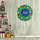 Round Xmas Clock DIY Diamond Painting Special Shape Full Drills Home Decor