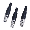 1Pc 3pin female plug mini TA3F XLR audio microphone connector MIC adapte3c