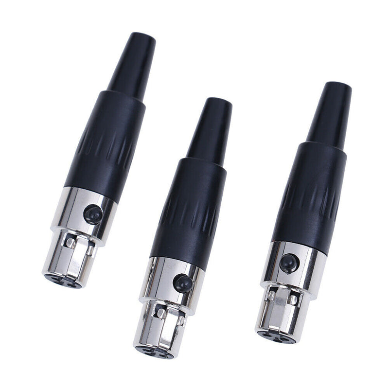 1Pc 3pin female plug mini TA3F XLR audio microphone connector MIC adapte3c