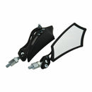 1 Pair Red Motorcycle Motorcycle Scooter Bicycle 8mm 10mm Rearview Mirror U