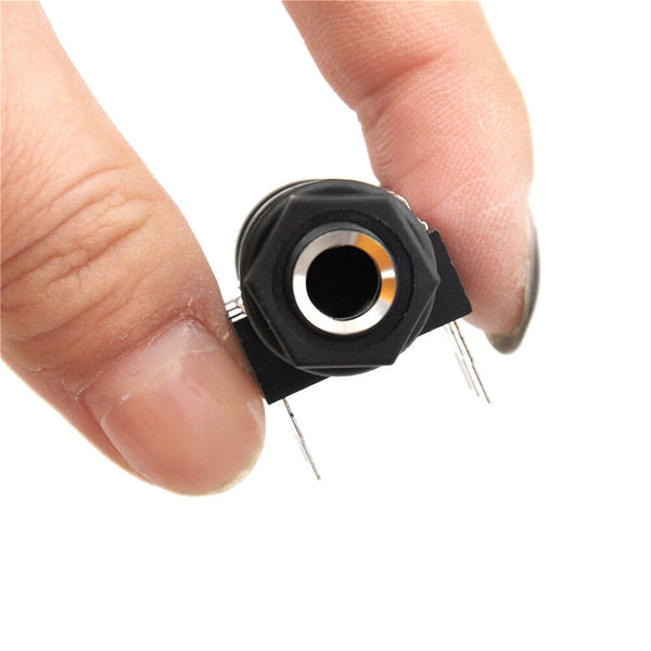 5PCS 6.35mm(1/4") 6Pin Female Stereo Jack Socket Panel PCB Welding FT
